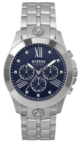 Versus by Versace Herren-Armbanduhr Chronograph Lion Stahl/Blau VSPBH5820 von Versus