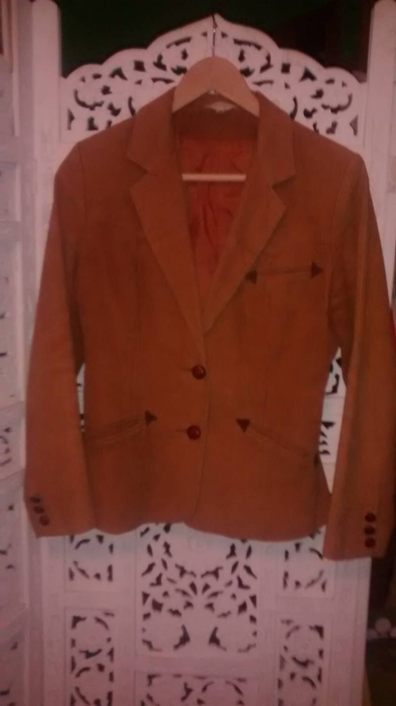 Cord Blazer Zurück Zur Schuljacke Innen Taschen von VertVintage