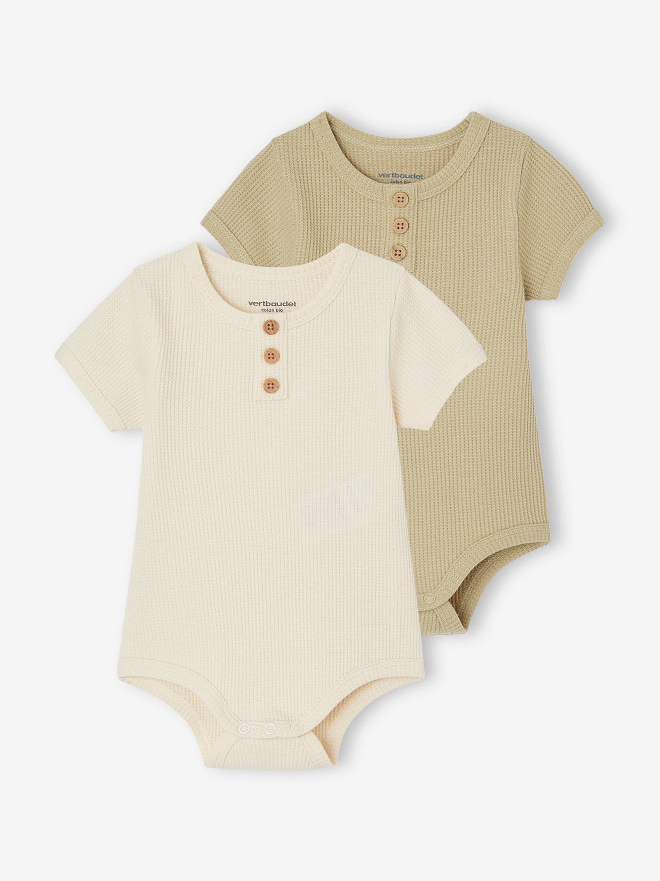 2er-Pack Baby Bodys Bio-Baumwolle 2er-Pack Baby Bodys Bio-Baumwolle von Vertbaudet