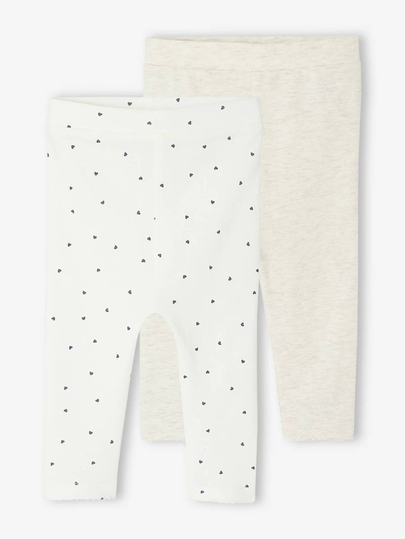 2er-Pack Baby Leggings BASIC von Vertbaudet