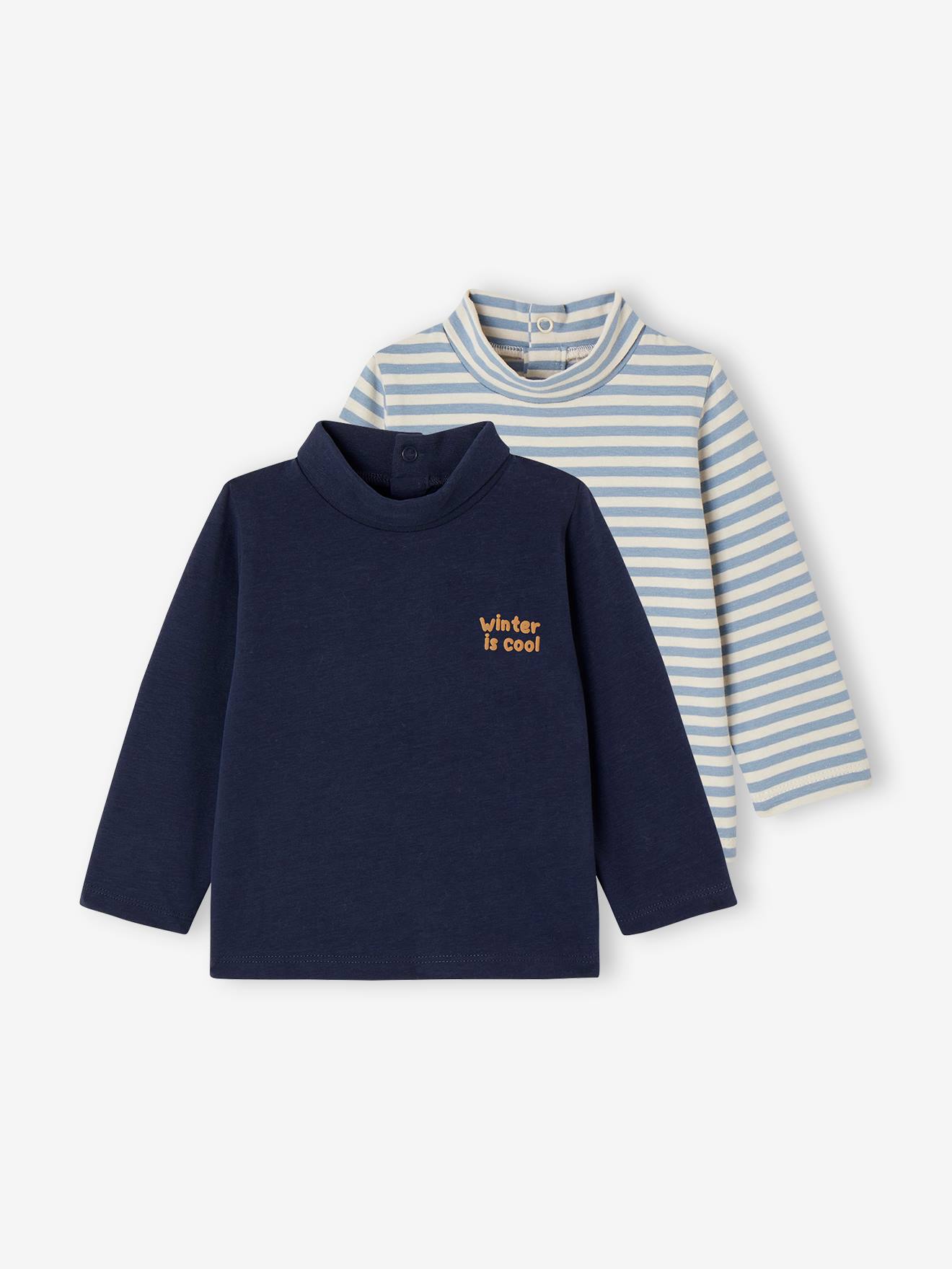 2er-Pack Baby Rollkragenshirts Basics 2er-Pack Baby Rollkragenshirts Basics von Vertbaudet