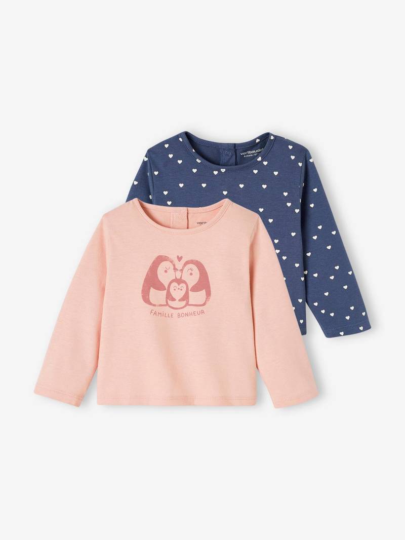 2er-Pack Baby Shirts BASIC hell von Vertbaudet