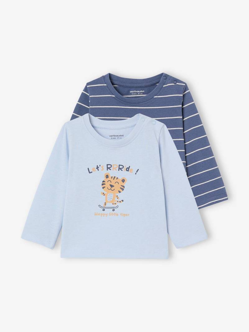 2er-Pack Baby Shirts BASIC von Vertbaudet