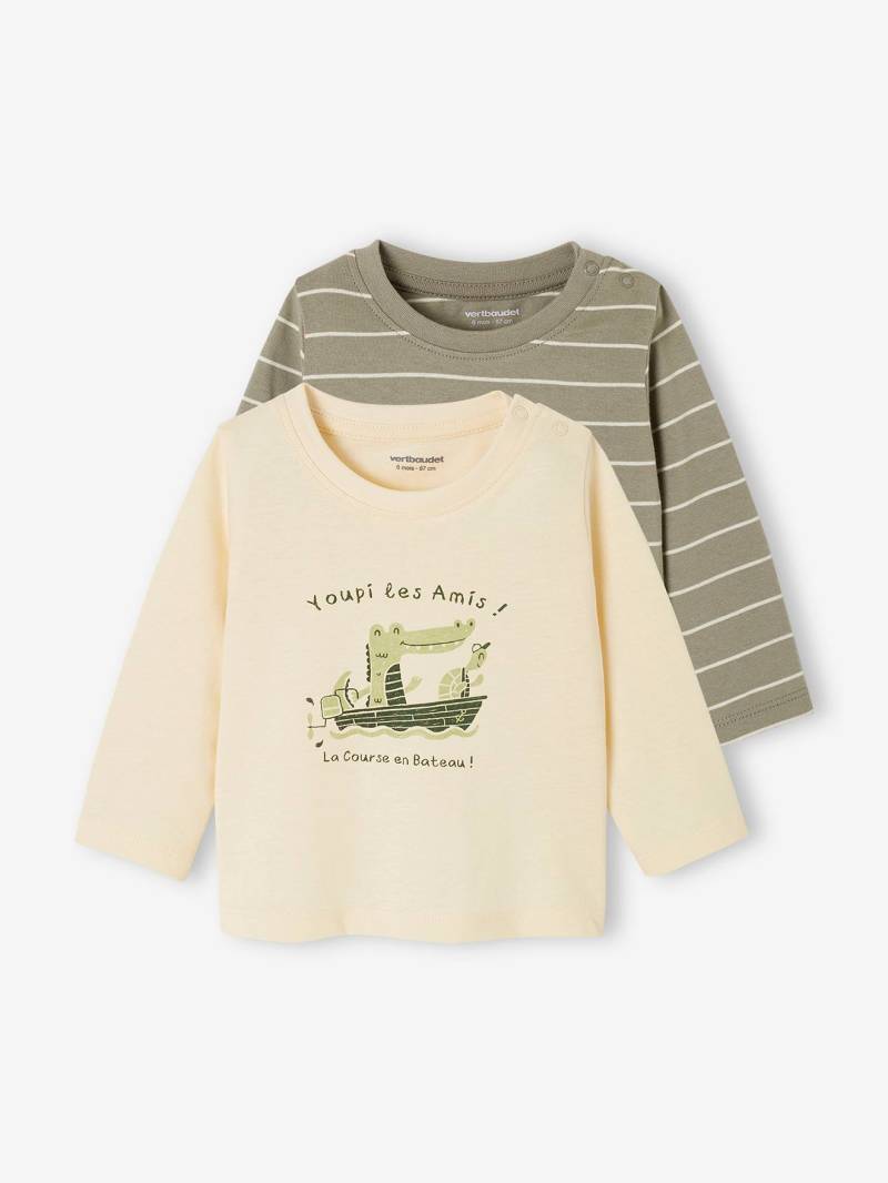 2er-Pack Baby Shirts BASIC von Vertbaudet