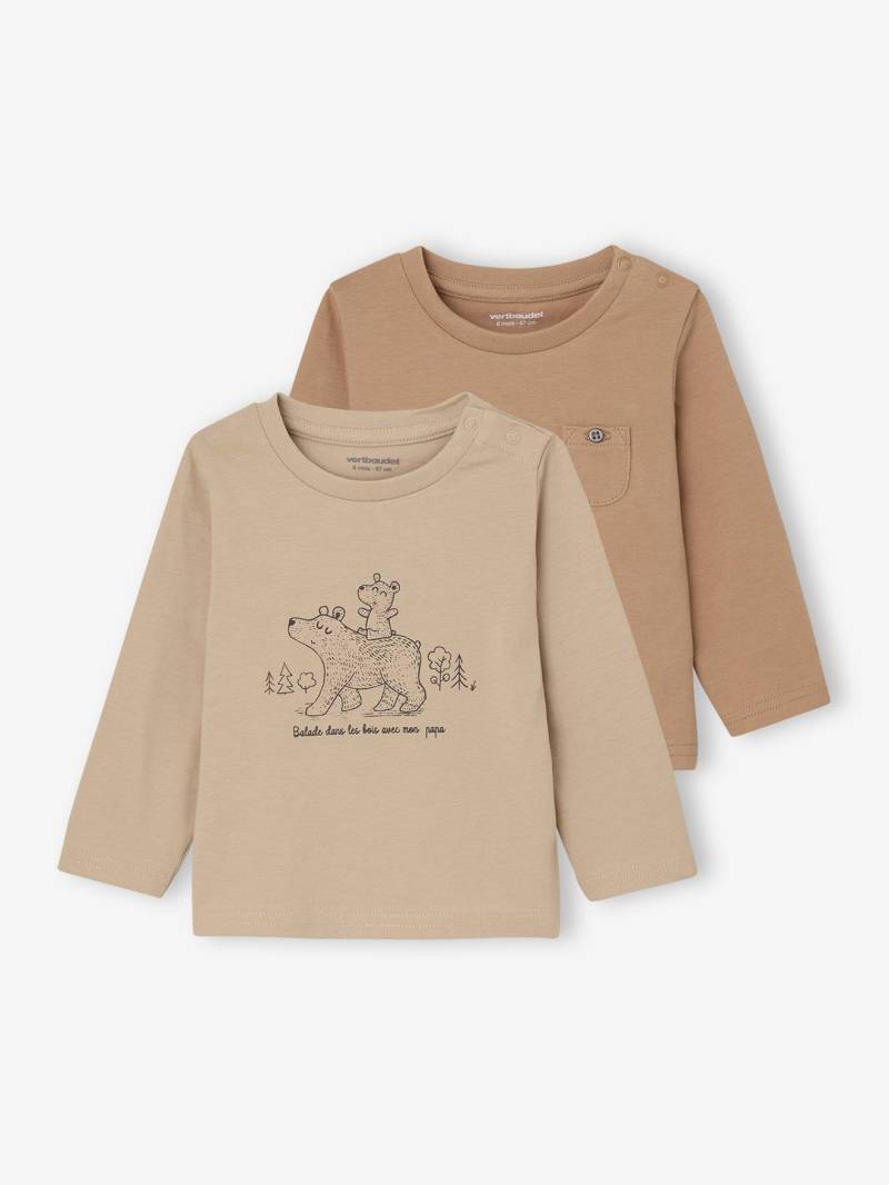 2er-Pack Baby Shirts BASICS von Vertbaudet