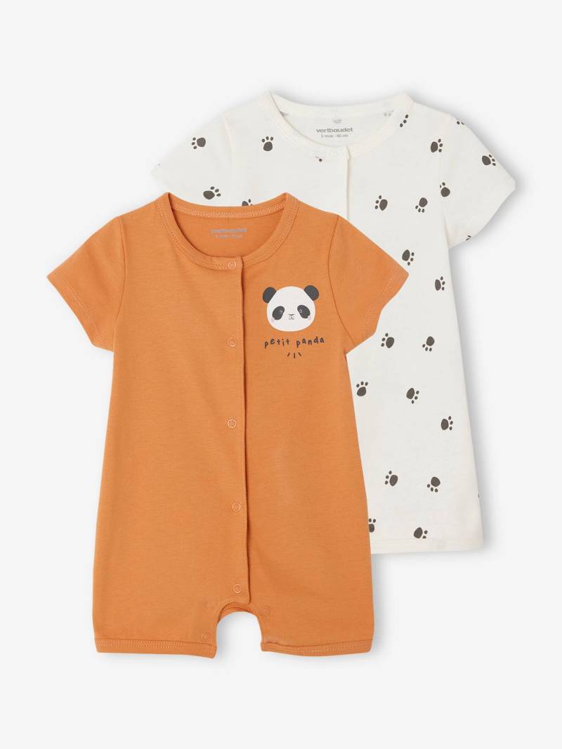 2er-Pack Baby Sommer-Overalls von Vertbaudet
