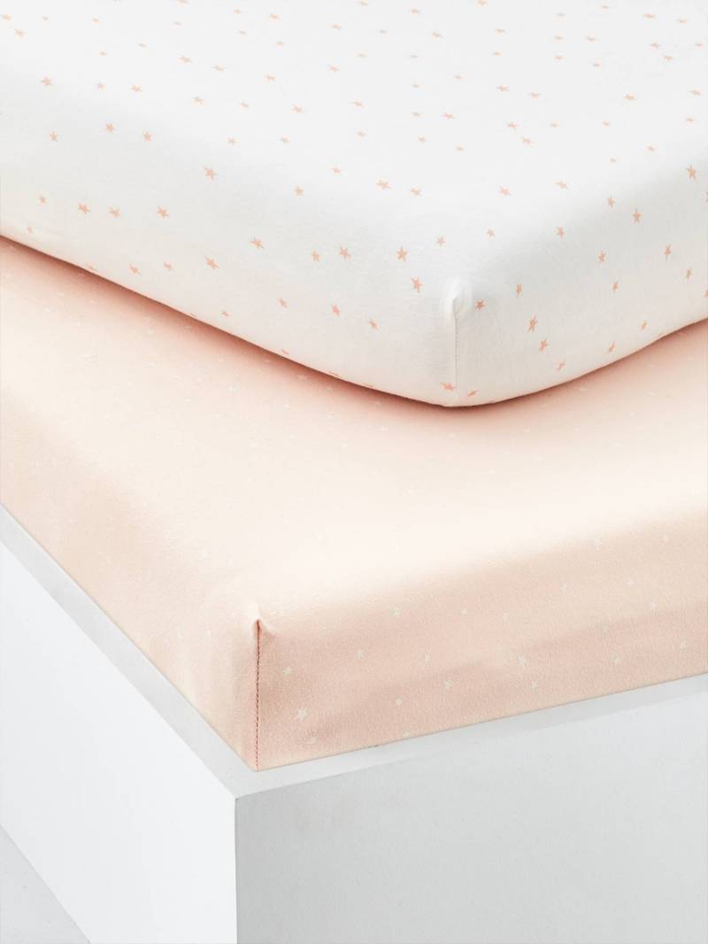 2er-Pack Baby Spannbettlaken 2er-Pack Baby Spannbettlaken von Vertbaudet