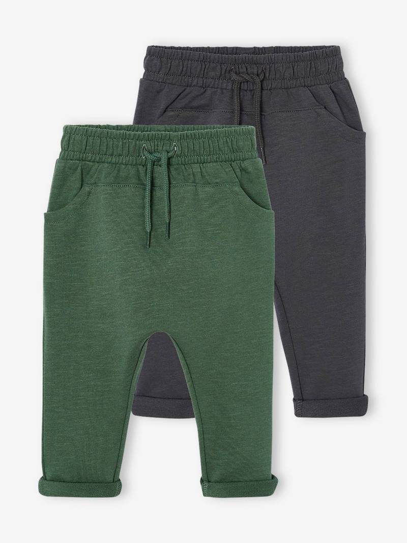 2er-Pack Baby Sweathosen mit Dehnbund Basics von Vertbaudet
