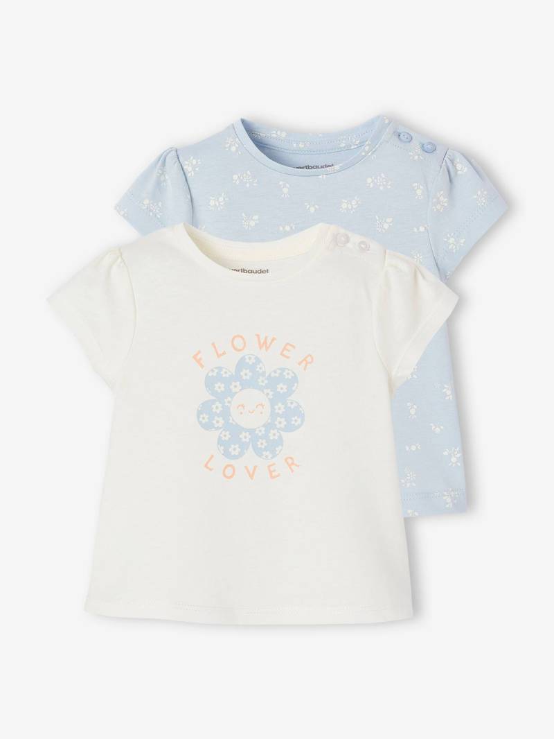 2er-Pack Baby T-Shirts BASIC von Vertbaudet