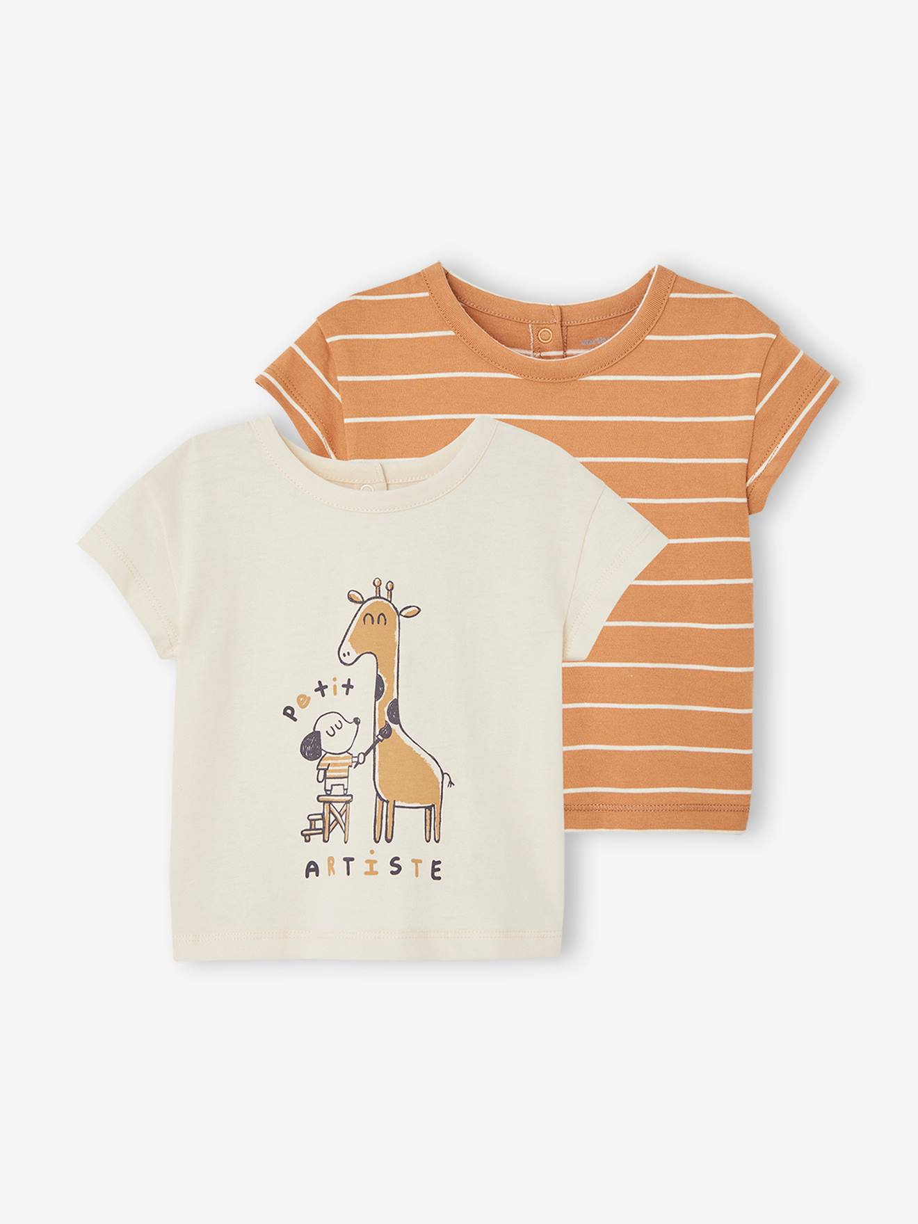 2er-Pack Baby T-Shirts BASIC 2er-Pack Baby T-Shirts BASIC von Vertbaudet