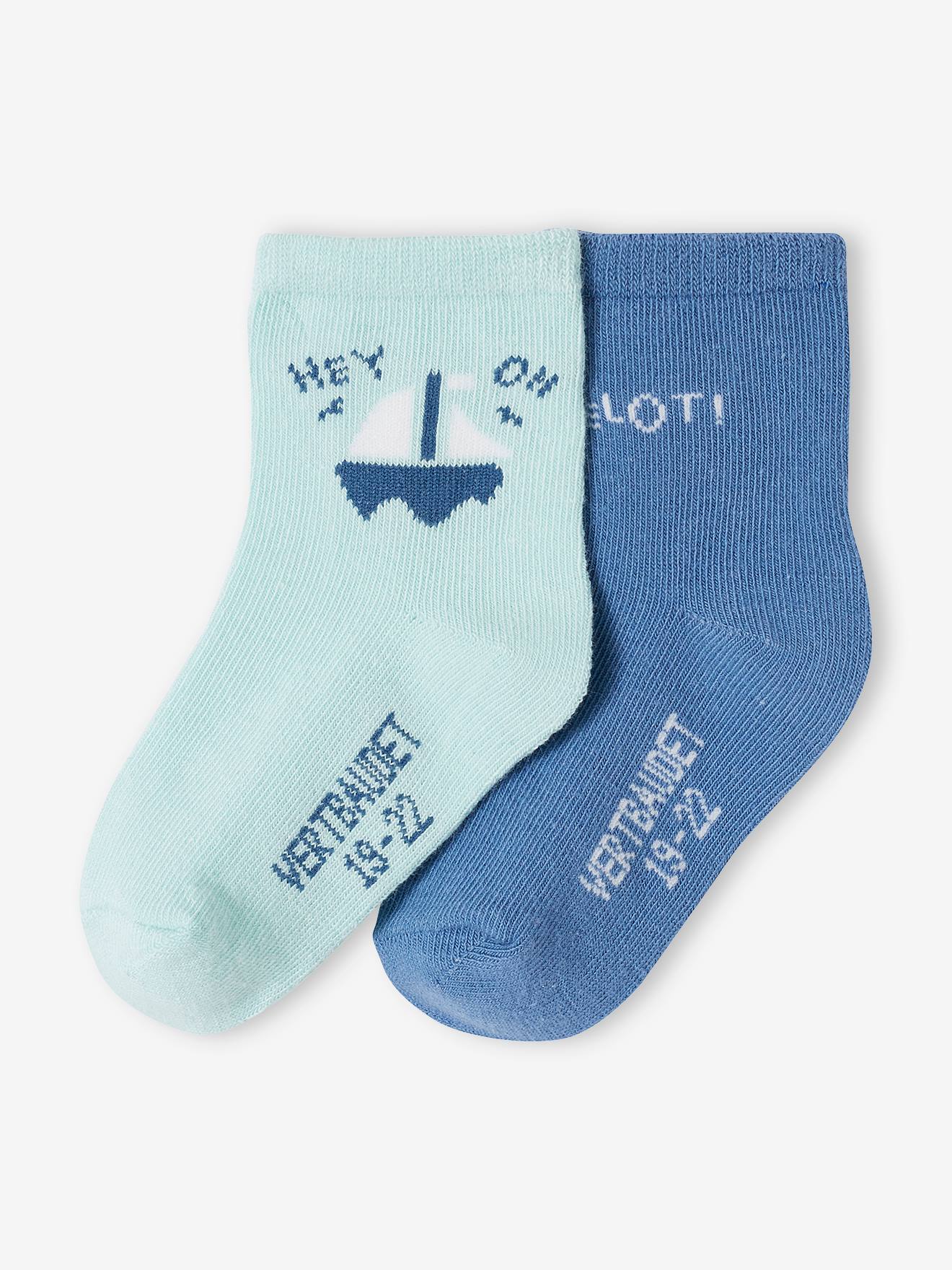 2er-Pack Jungen Baby Socken Oeko-Tex von Vertbaudet