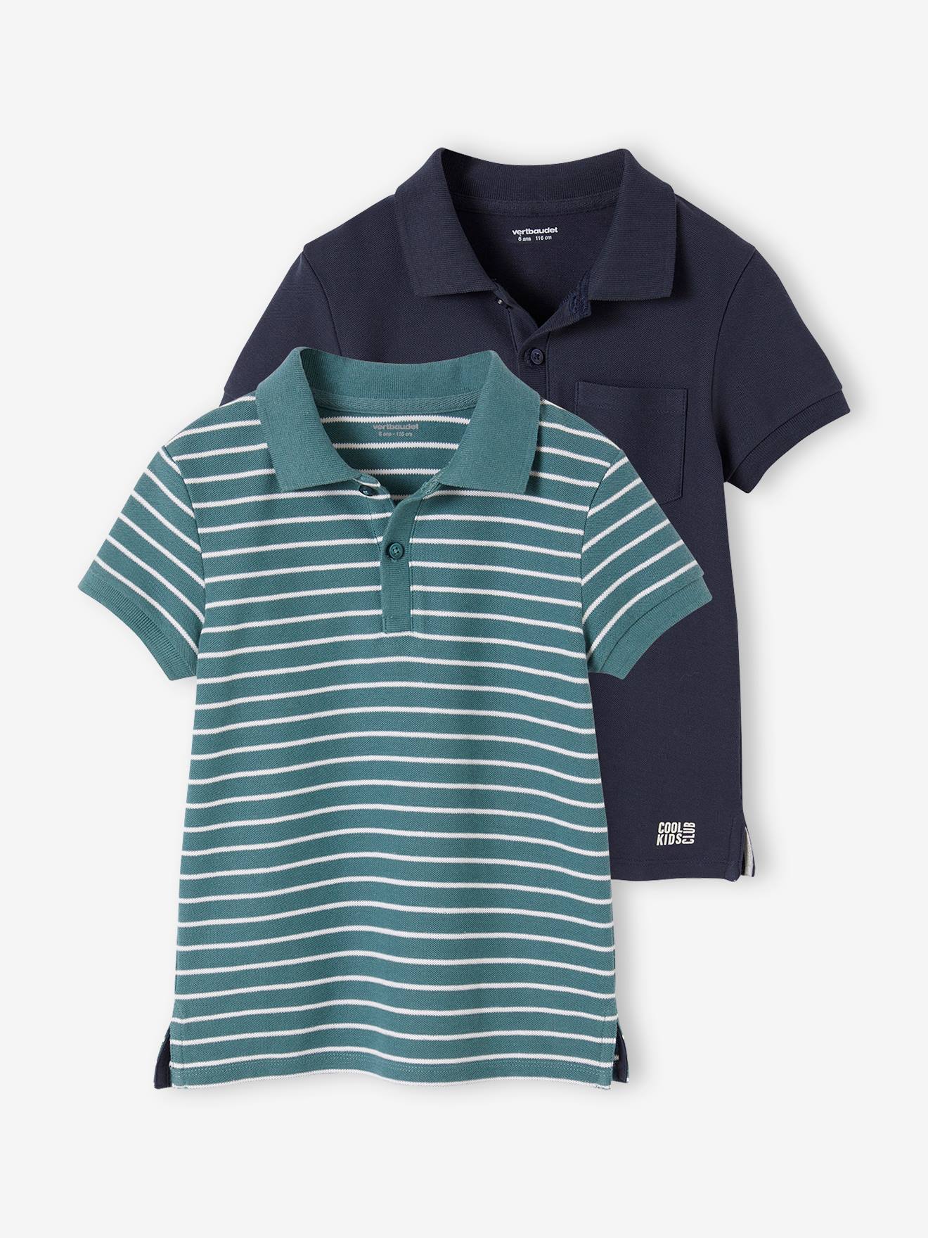 2er-Pack Jungen Poloshirts von Vertbaudet