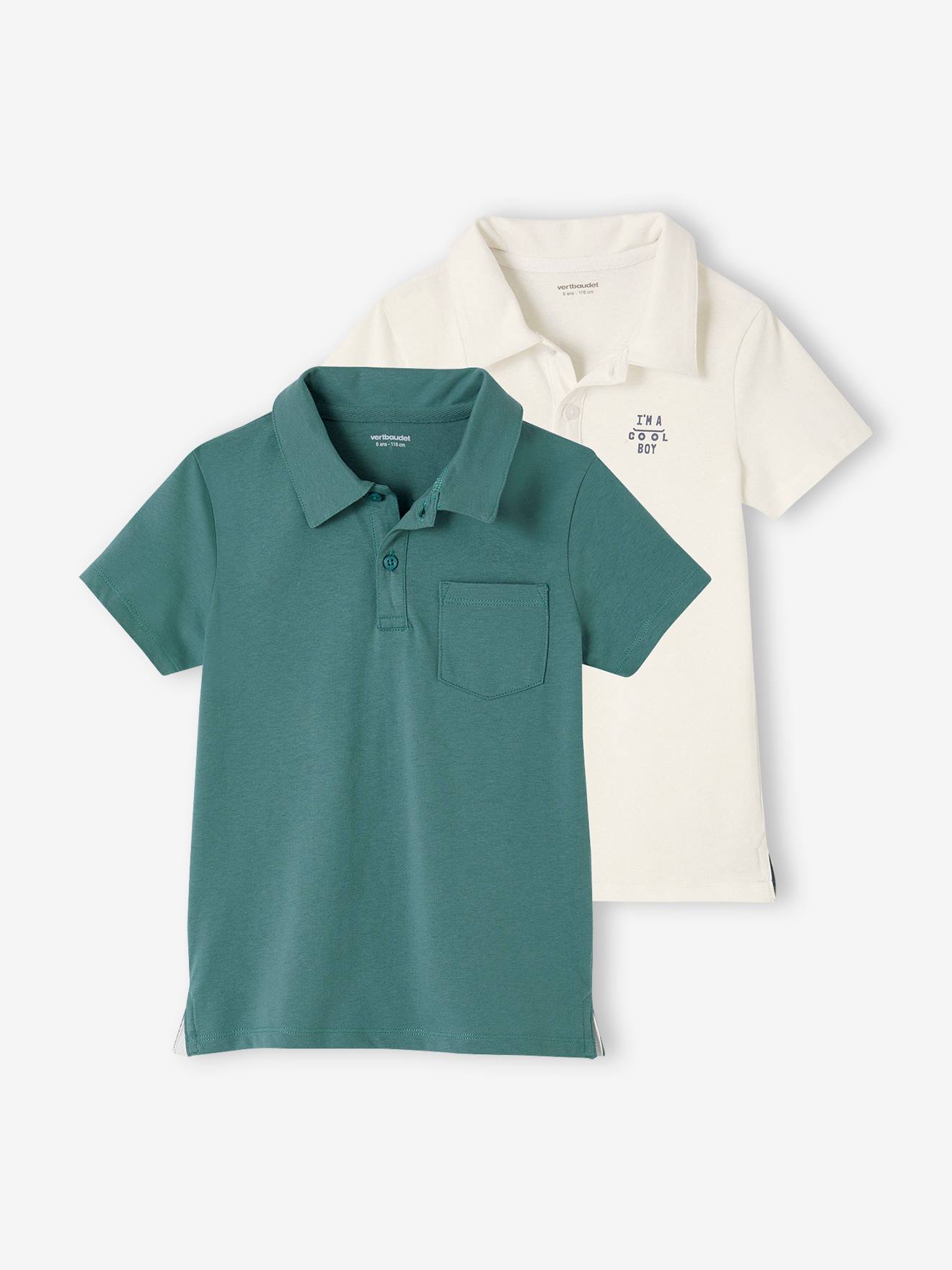 2er-Pack Jungen Poloshirts von Vertbaudet