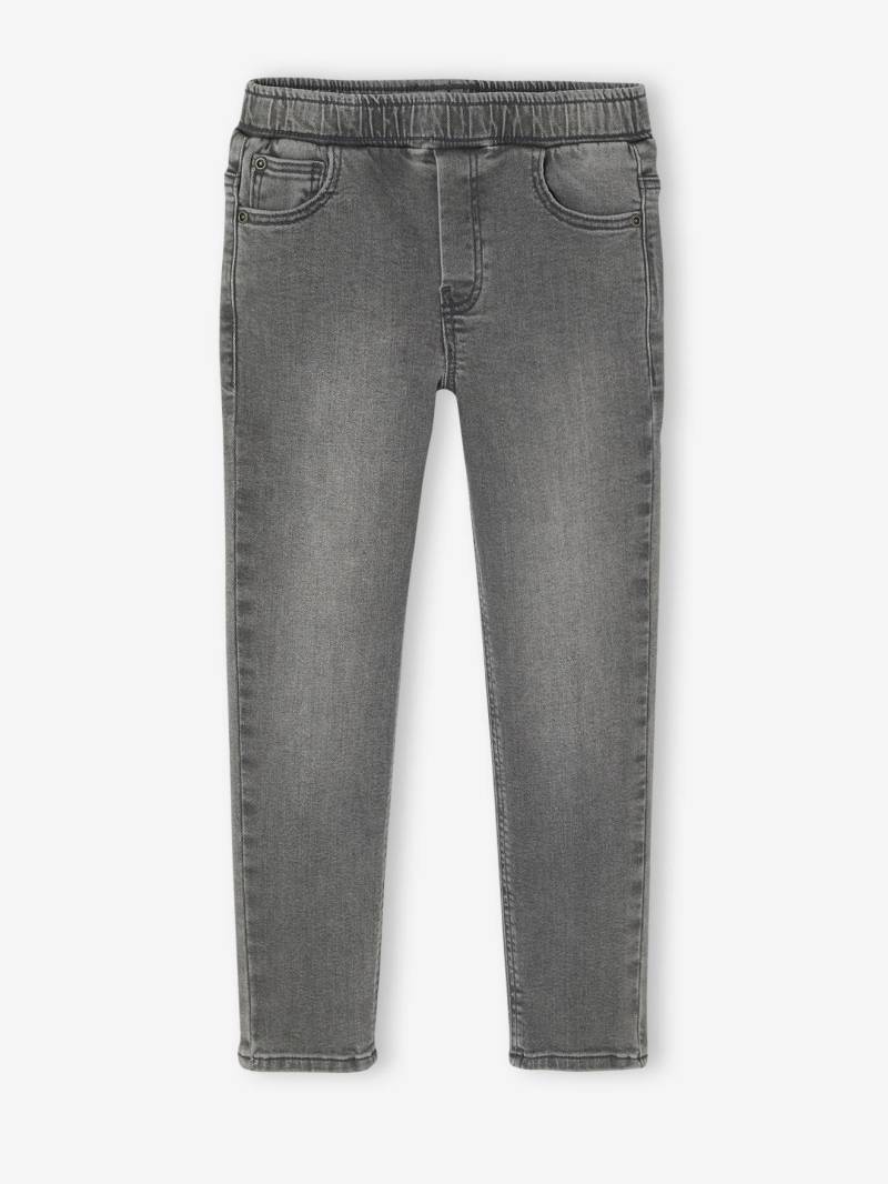 2er-Pack Jungen Slim-Jeans mit verstellbarem Dehnbund BASIC er denim von Vertbaudet