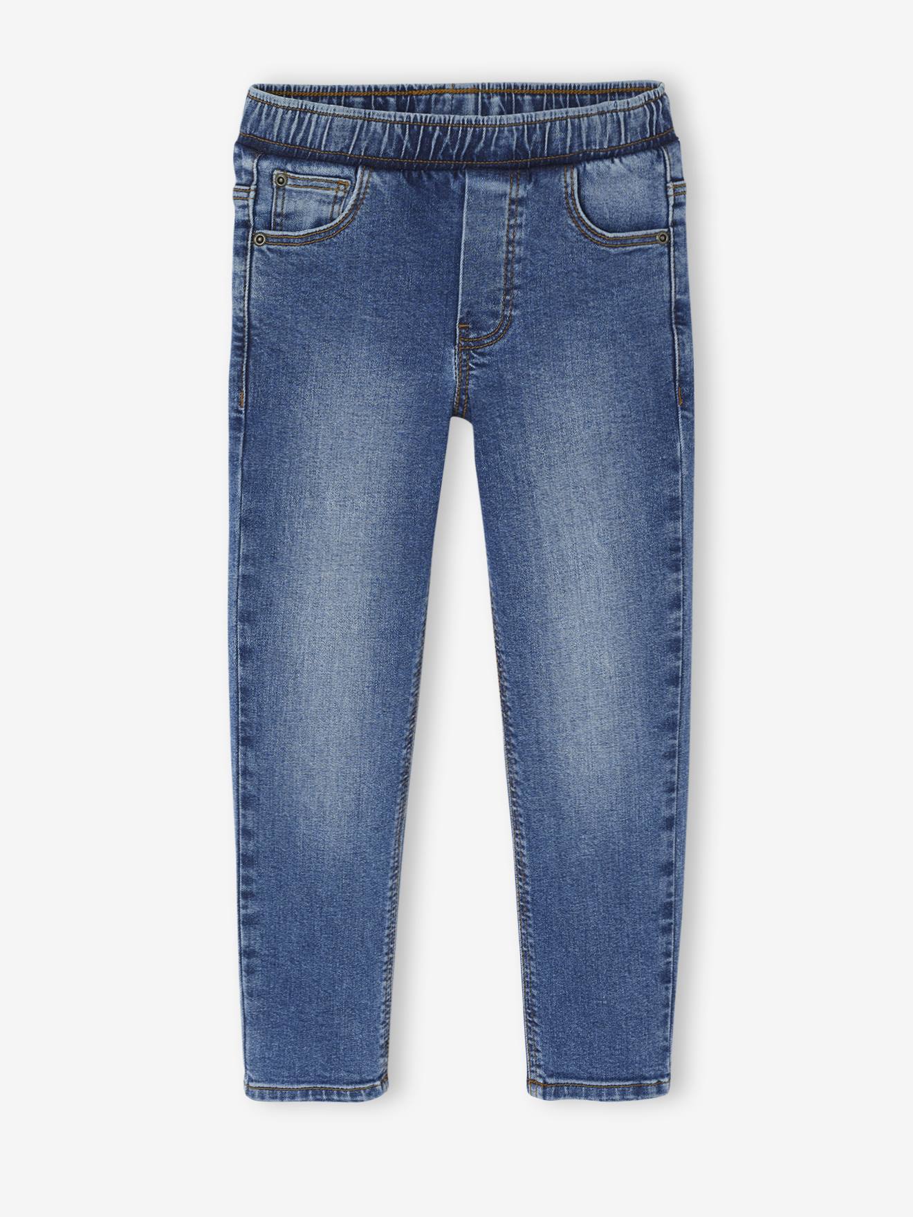 2er-Pack Jungen Slim-Jeans mit verstellbarem Dehnbund BASIC von Vertbaudet