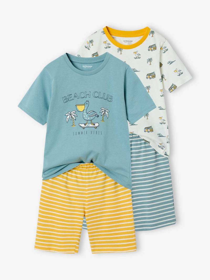 2er-Pack Jungen Sommer-Schlafanzüge mit Pelikan von Vertbaudet