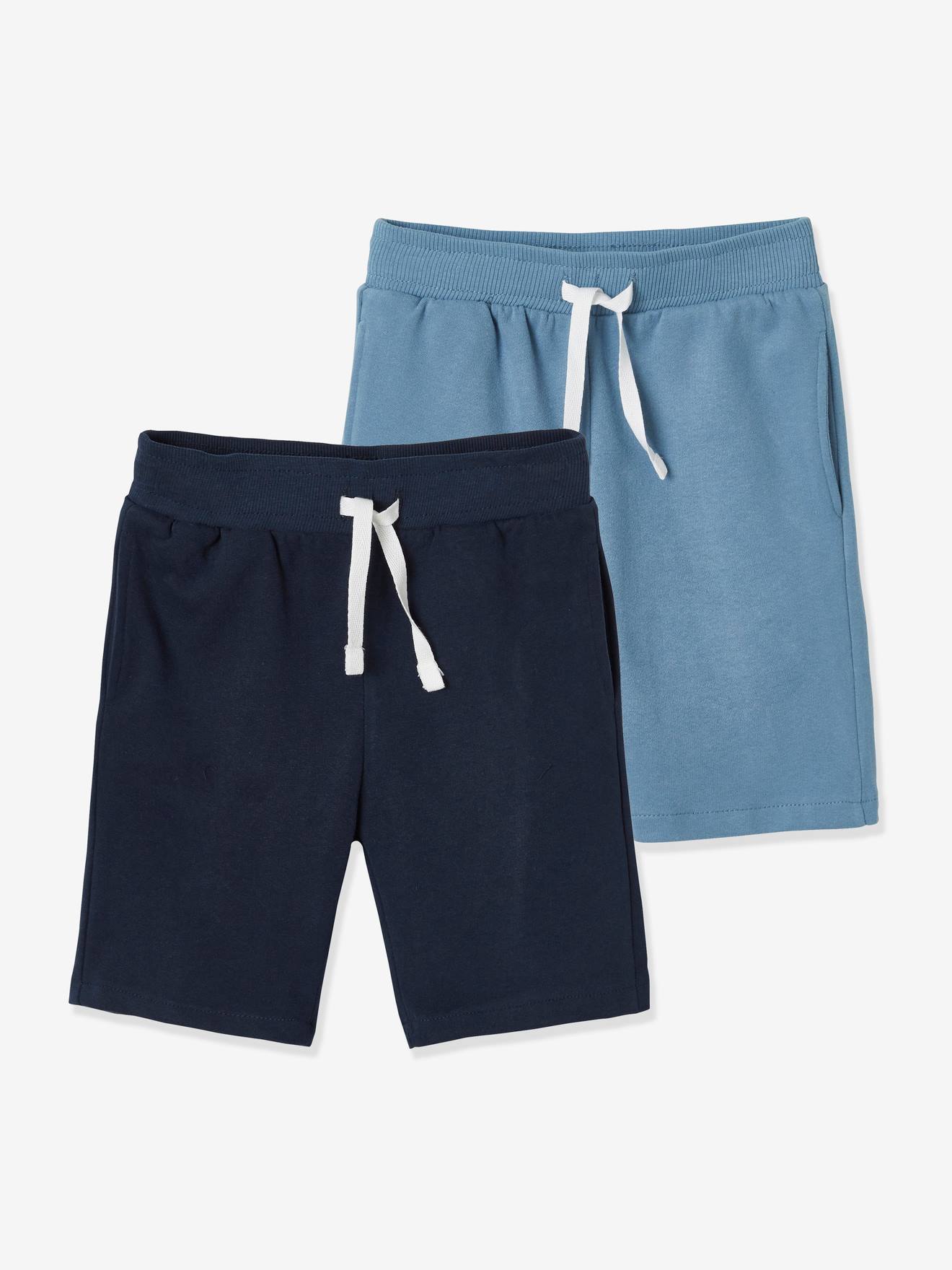 2er-Pack Jungen Sweat-Shorts BASIC Oeko-Tex von Vertbaudet