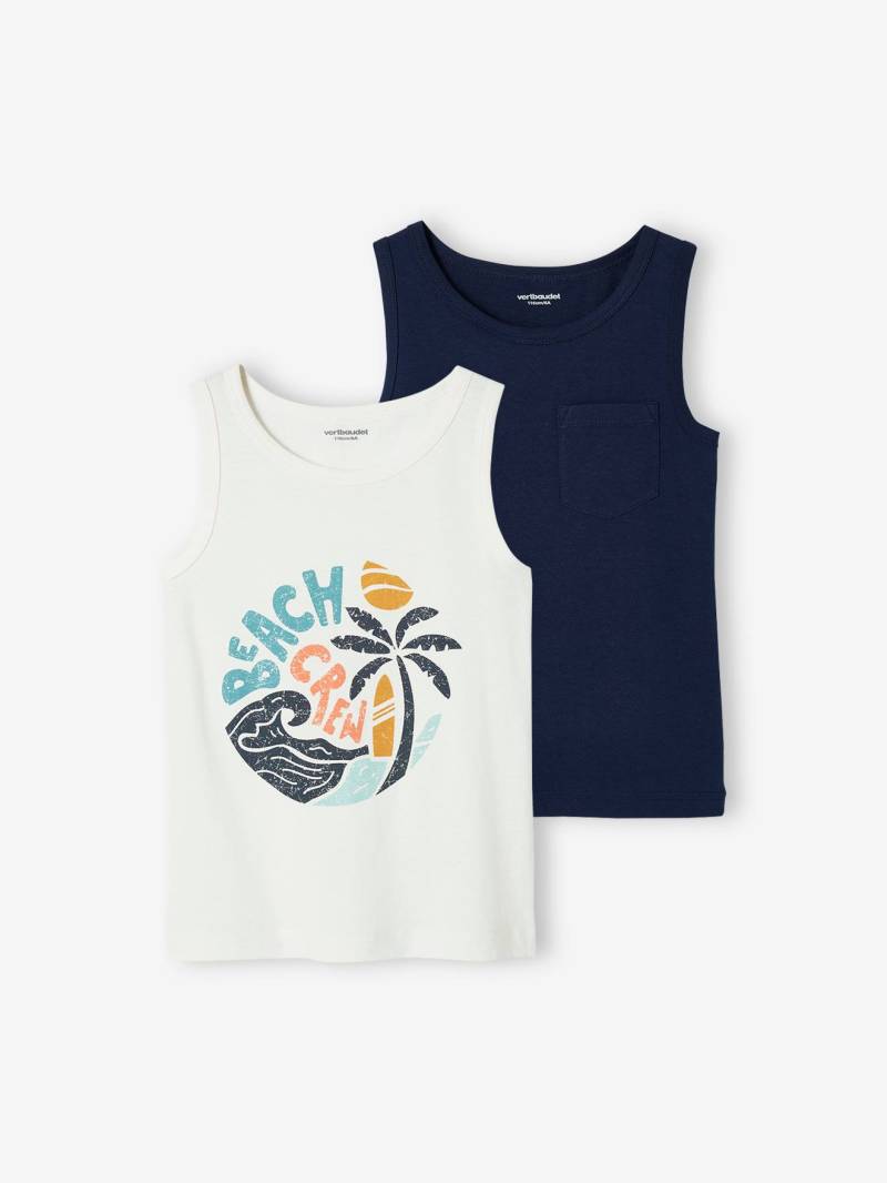 2er-Pack Jungen Trägershirts von Vertbaudet