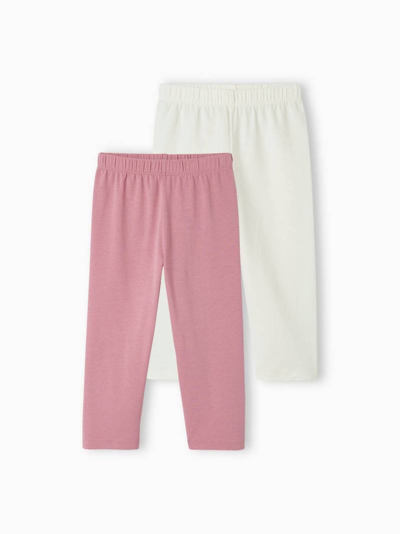 2er-Pack Mädchen 3/4-Leggings BASIC von Vertbaudet