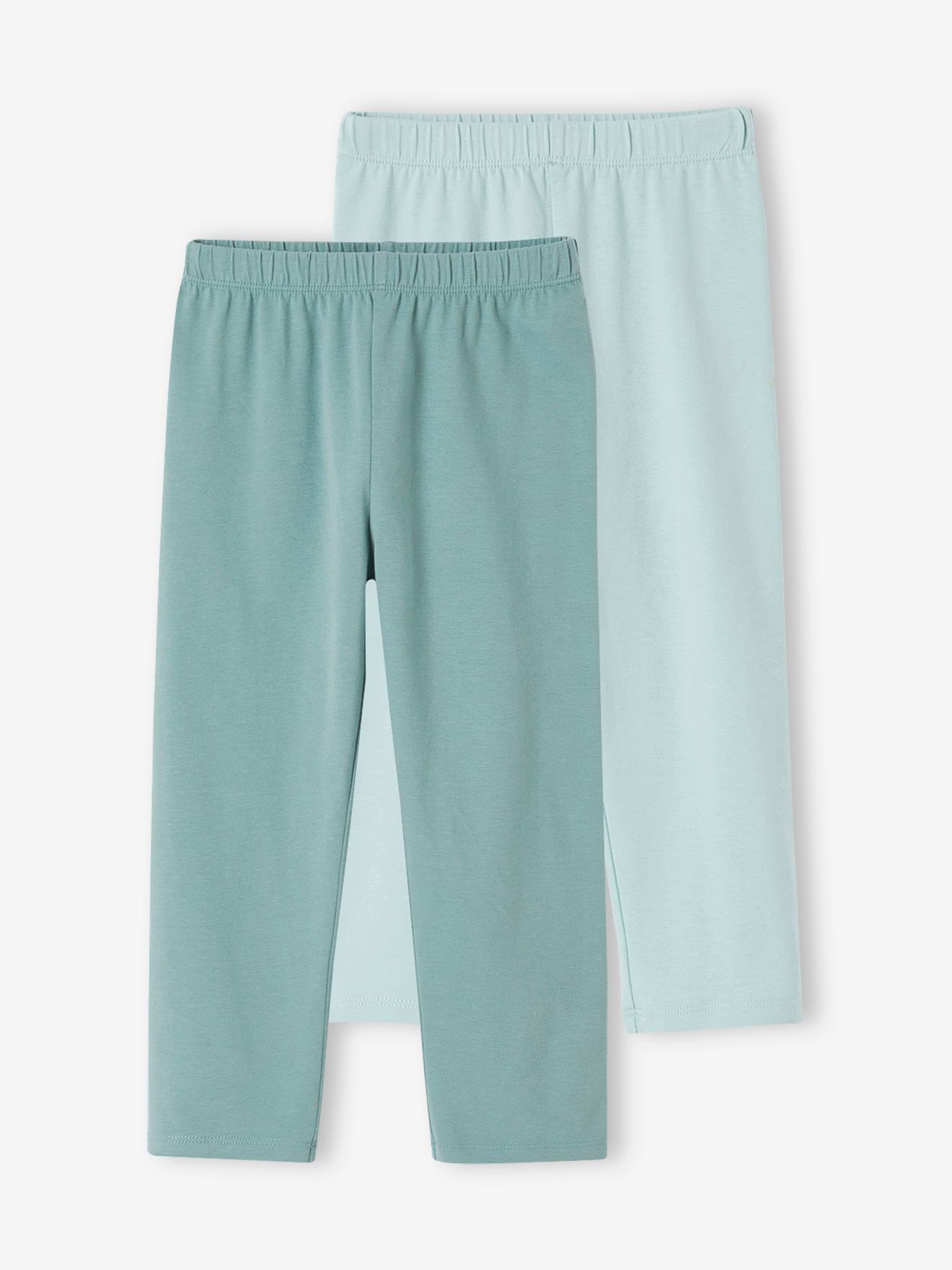 2er-Pack Mädchen 3/4-Leggings BASIC von Vertbaudet