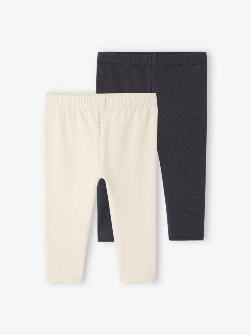2er-Pack Mädchen Baby Leggings BASIC von Vertbaudet