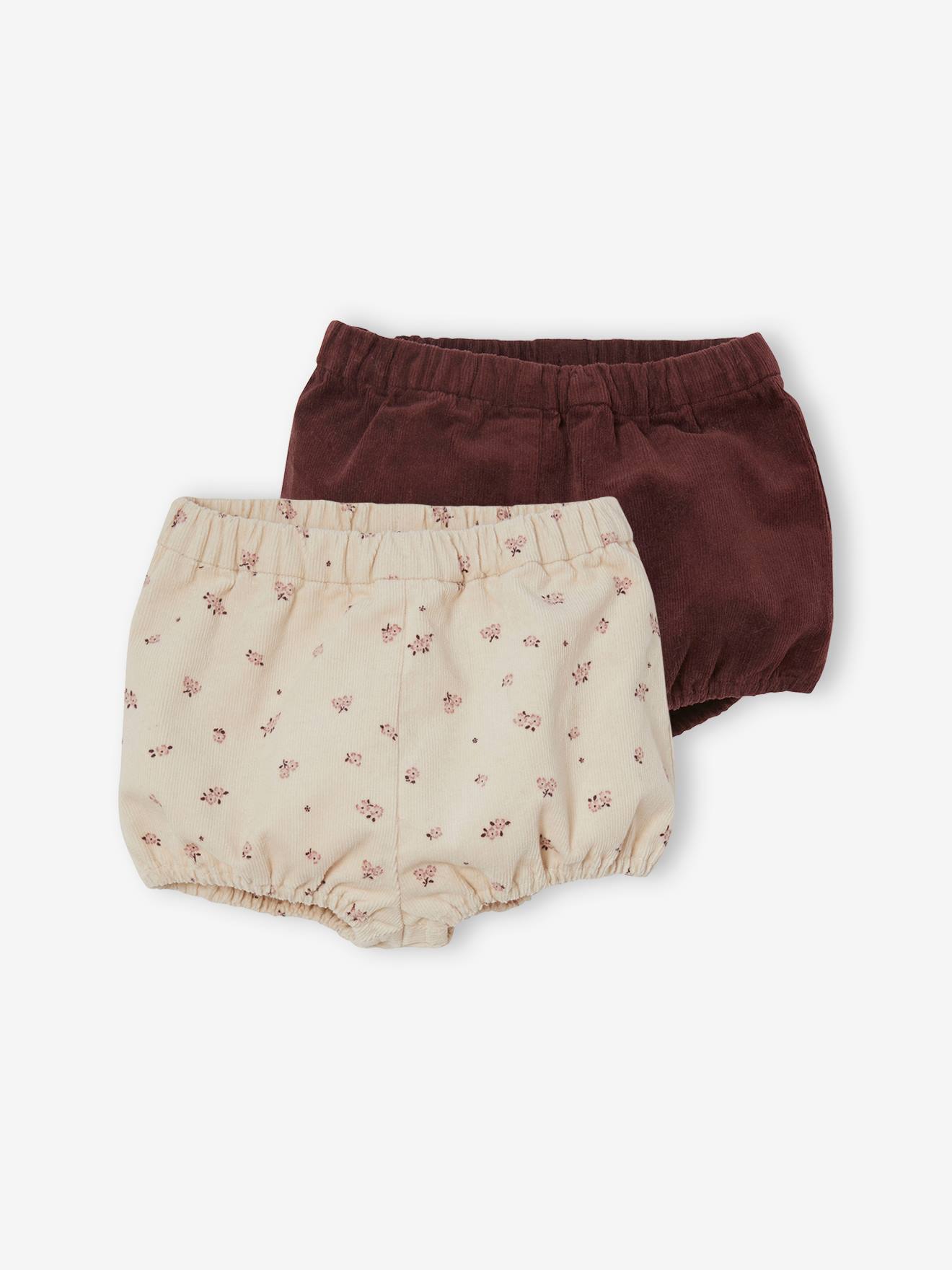 2er-Pack Mädchen Baby Shorts von Vertbaudet