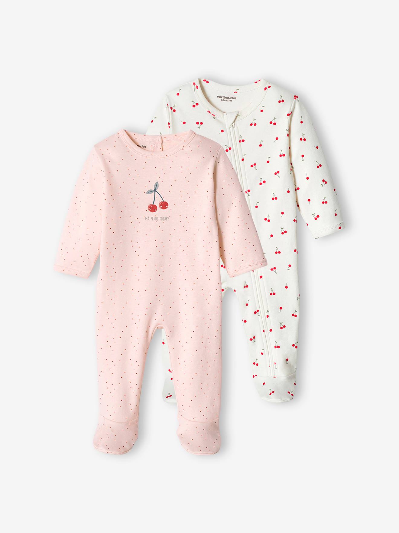 2er-Pack Mädchen Baby Strampler von Vertbaudet