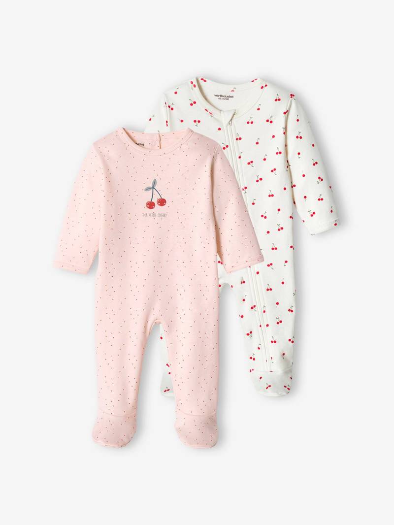 2er-Pack Mädchen Baby Strampler von Vertbaudet