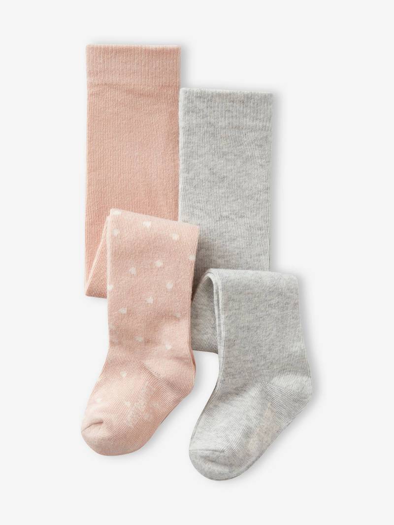 2er-Pack Mädchen Baby Strumpfhosen von Vertbaudet