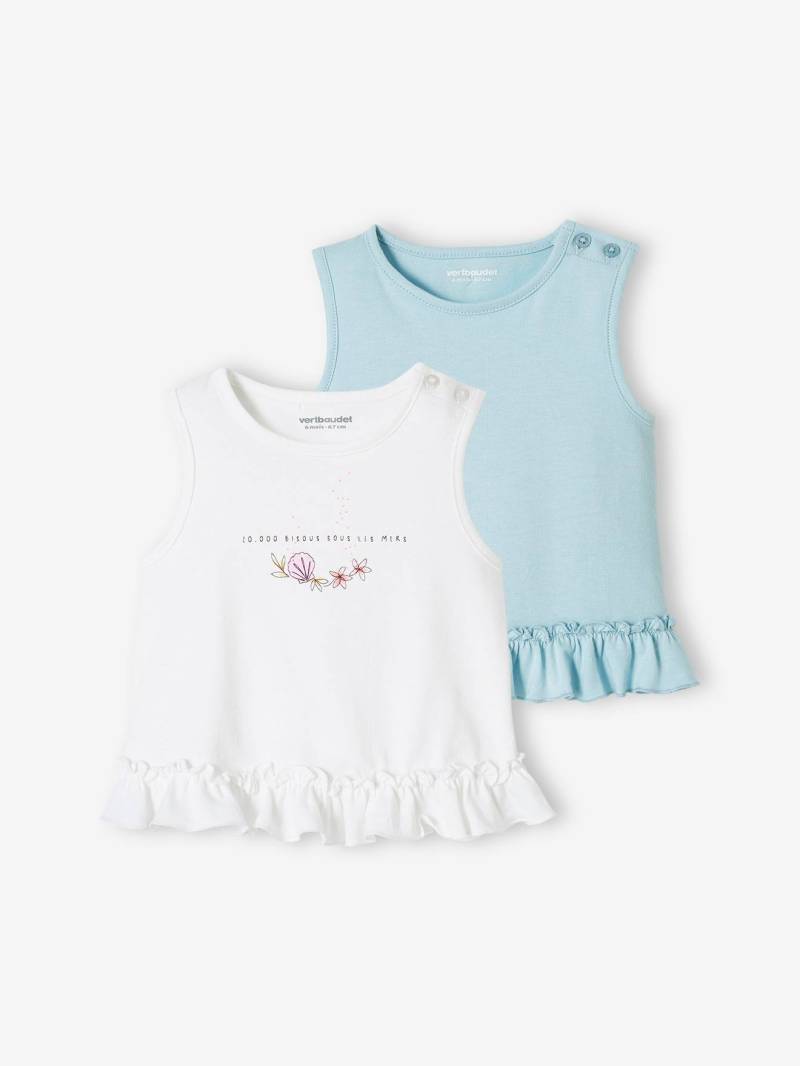 2er-Pack Mädchen Baby Tops von Vertbaudet