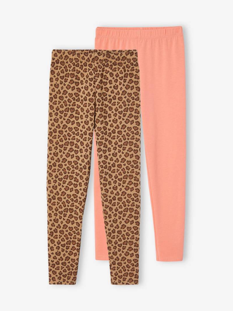 2er-Pack Mädchen Leggings BASIC von Vertbaudet