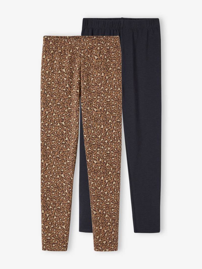 2er-Pack Mädchen Leggings BASIC von Vertbaudet