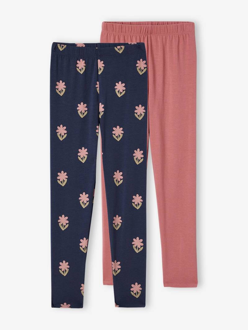 2er-Pack Mädchen Leggings BASIC von Vertbaudet