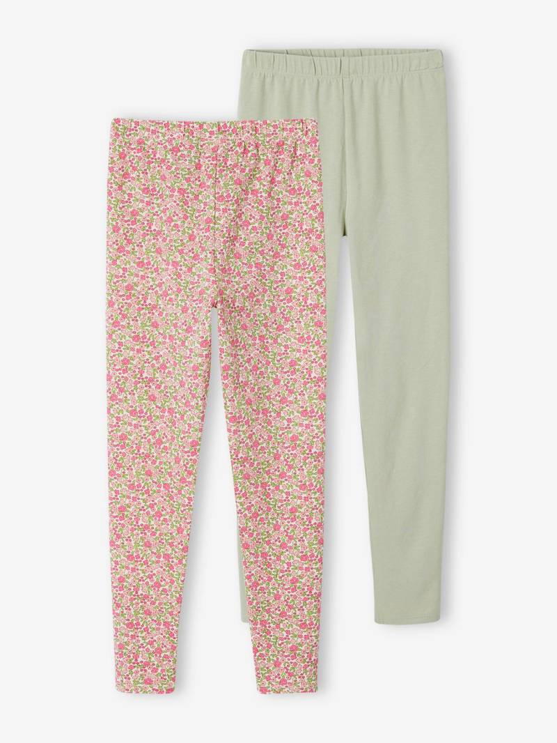 2er-Pack Mädchen Leggings BASIC von Vertbaudet