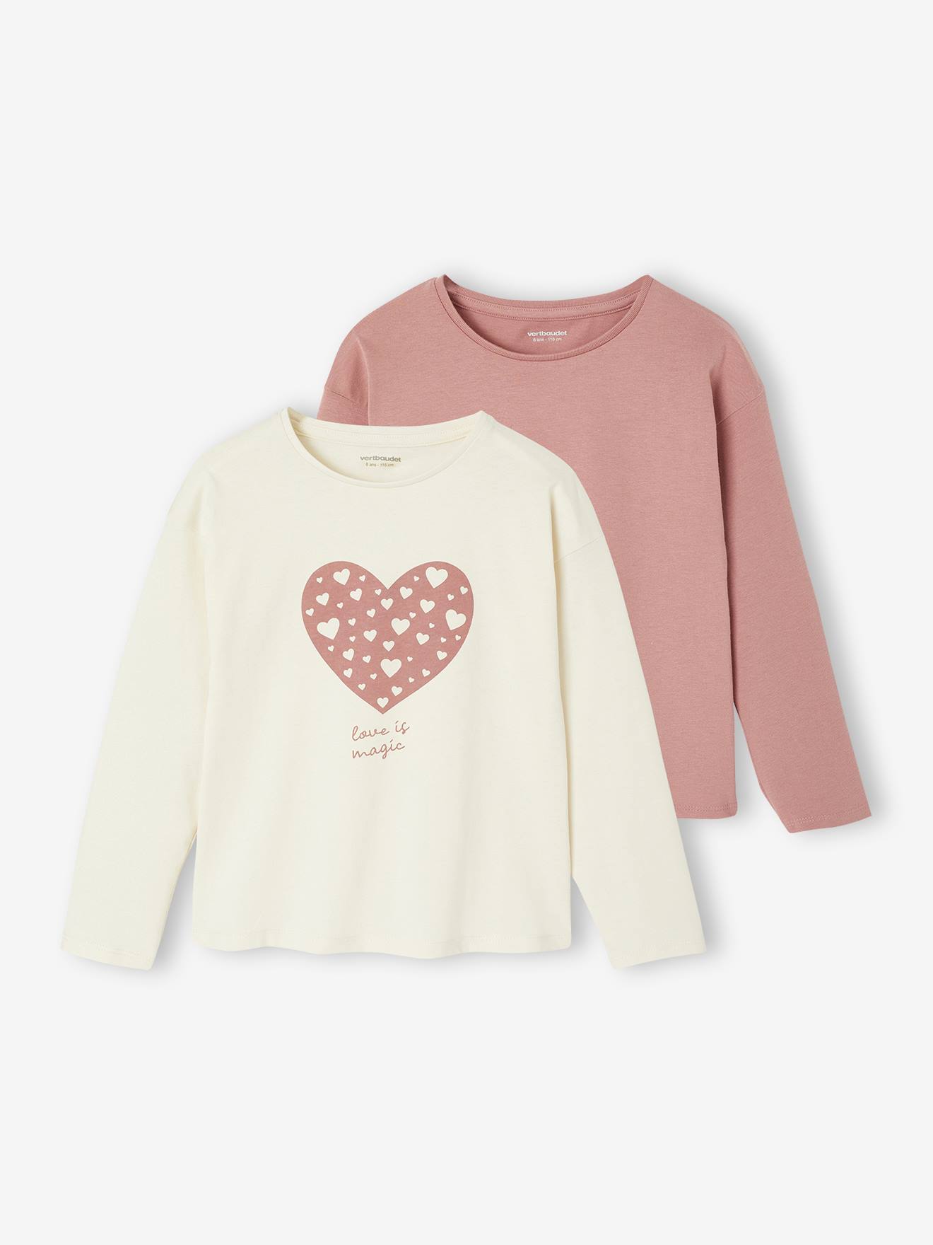2er-Pack Mädchen Shirts BASIC 2er-Pack Mädchen Shirts BASIC von Vertbaudet