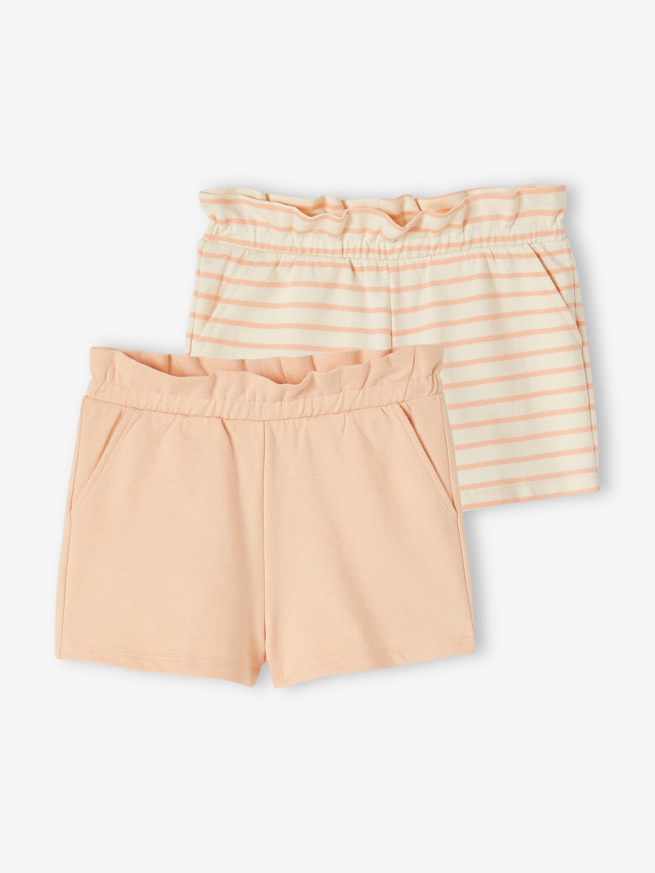 2er-Pack Mädchen Shorts von Vertbaudet