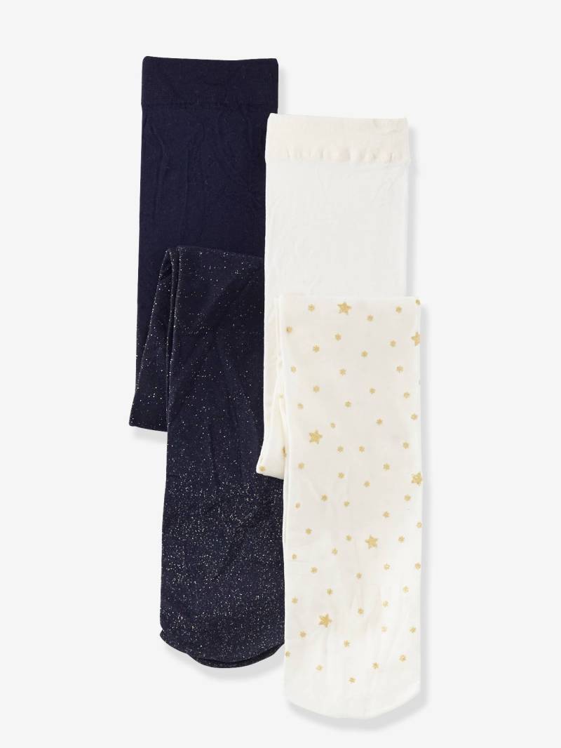 2er-Pack Mädchen Strumpfhosen von Vertbaudet