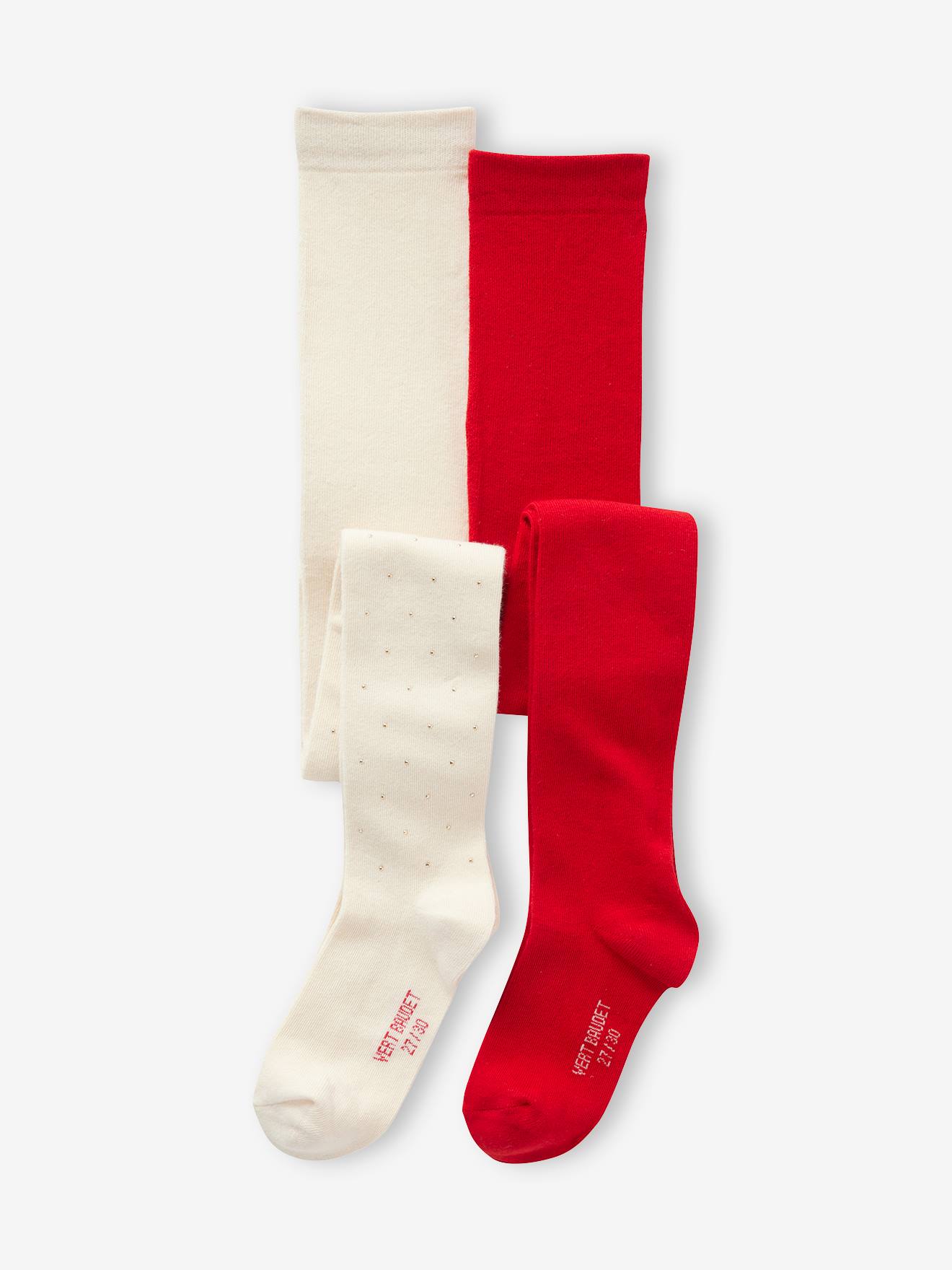 2er-Pack Mädchen Weihnachtsstrumpfhosen 2er-Pack Mädchen Weihnachtsstrumpfhosen von Vertbaudet