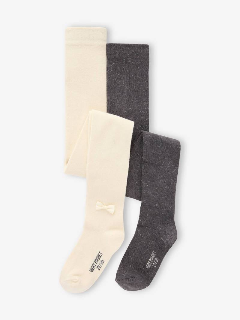 2er-Pack Strumpfhosen für festliche Anlässe von Vertbaudet