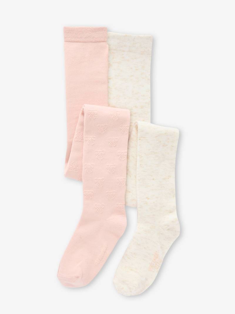 2er-Pack Strumpfhosen mit Glitzereffekt von Vertbaudet