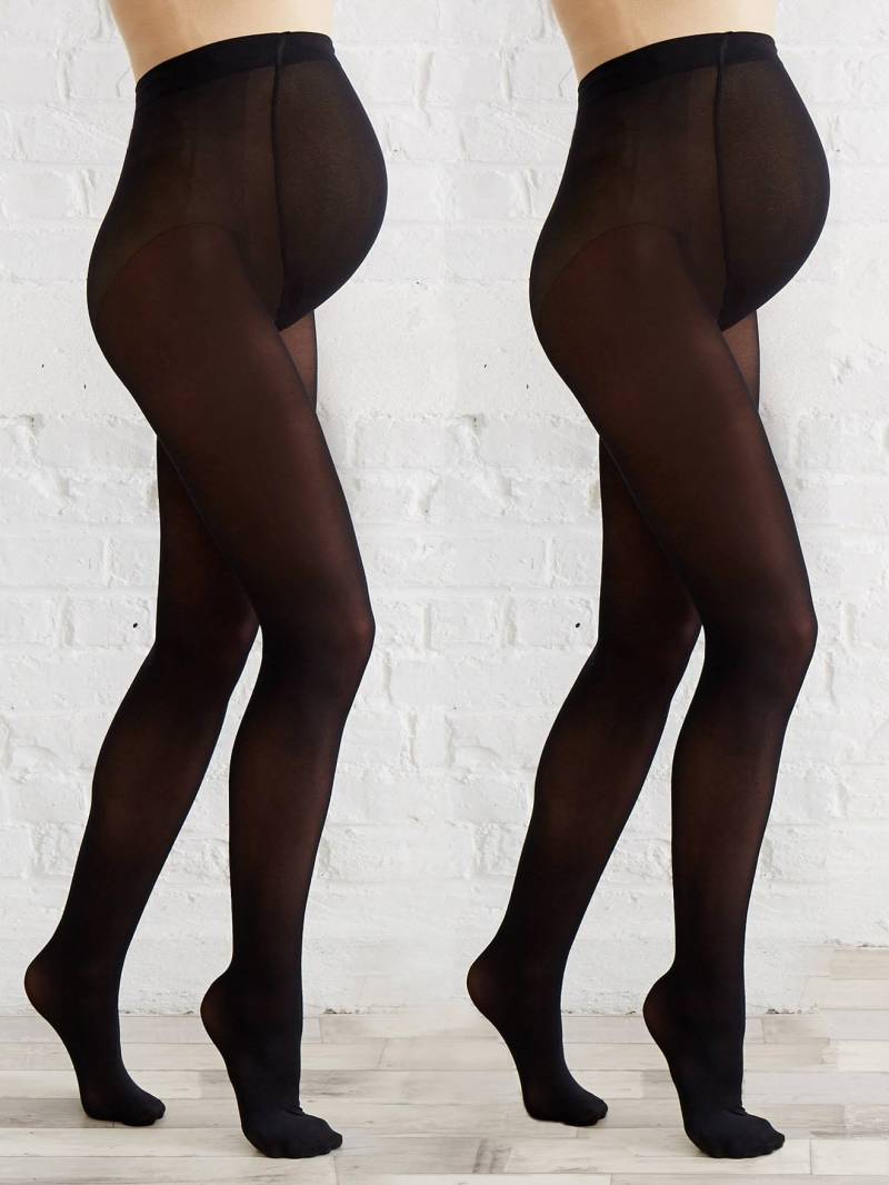 2er-Pack blickdichte Feinstrumpfhosen für die Schwangerschaft von Vertbaudet