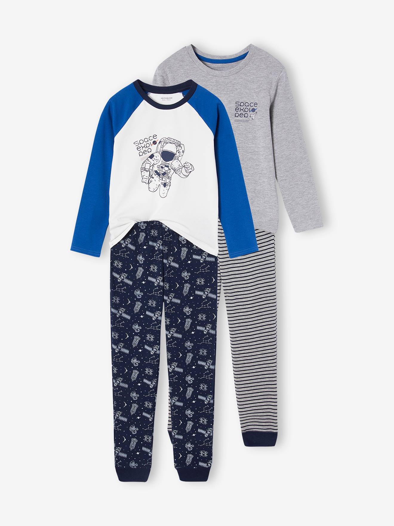 2er-Pack lange Jungen Schlafanzüge mit Weltraum-Print elektrisch 2er-Pack lange Jungen Schlafanzüge mit Weltraum-Print elektrisch von Vertbaudet
