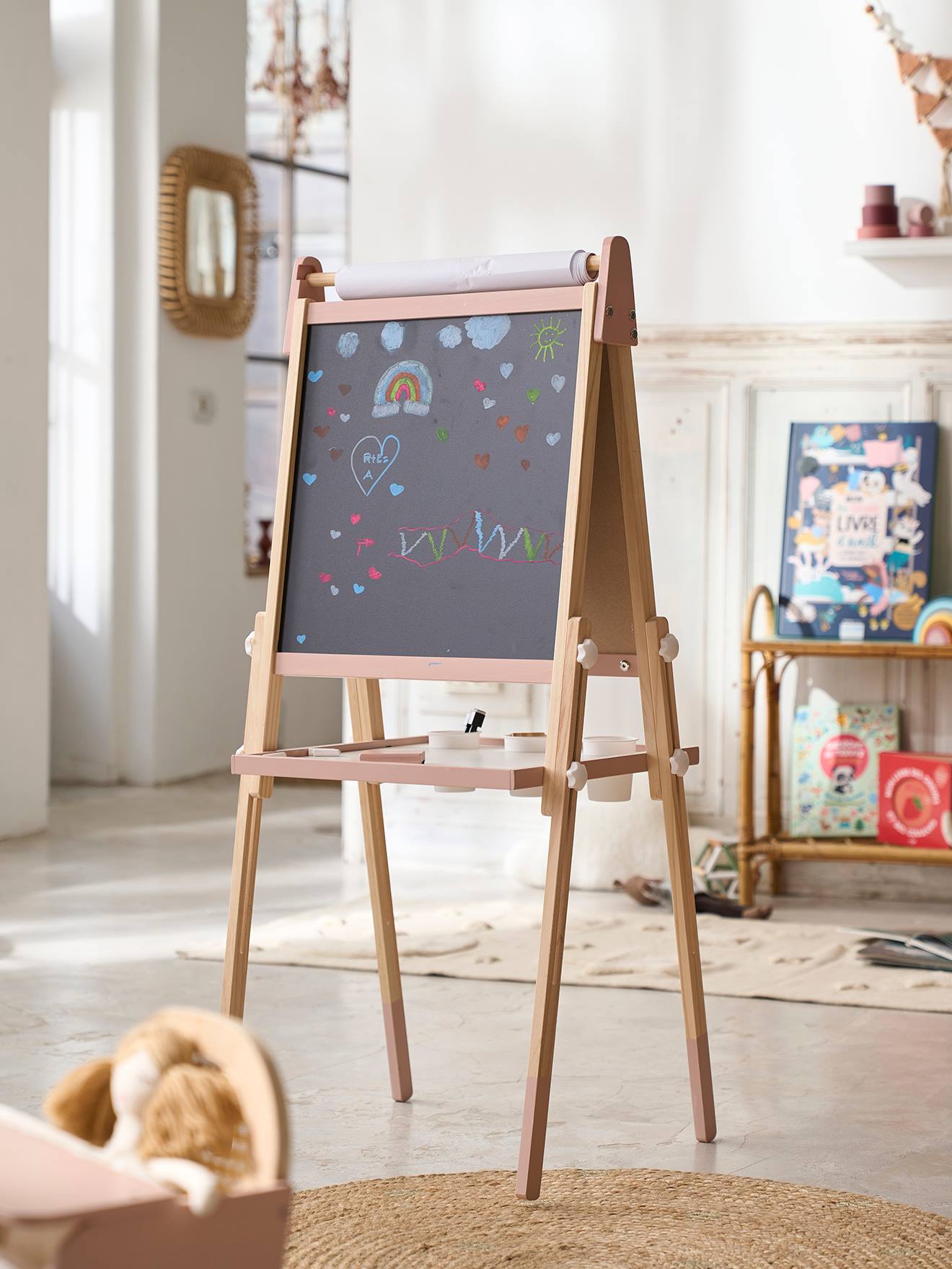 3-in-1 Tafel mit Mal-Zubehör FSC® von Vertbaudet
