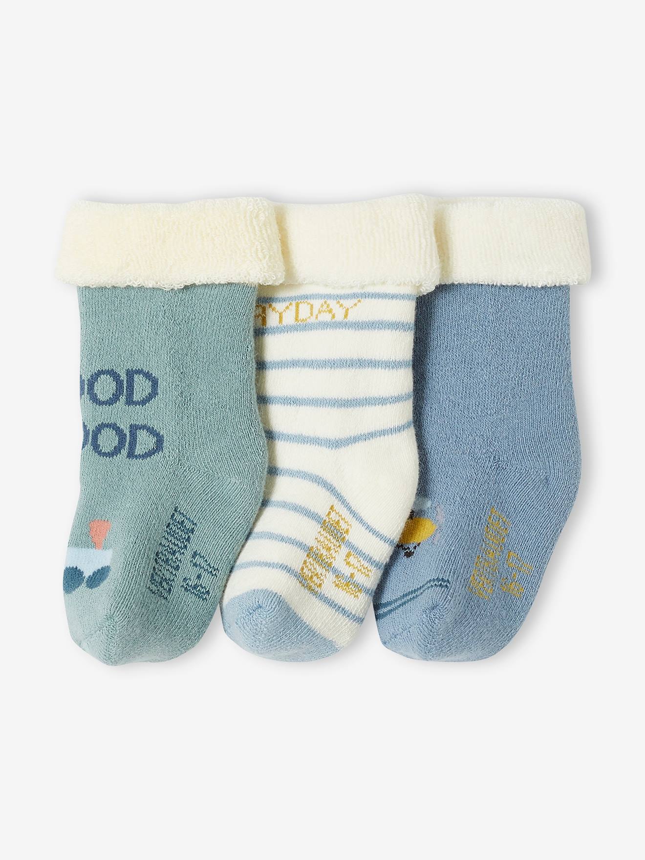 3er-Pack Jungen Baby Socken von Vertbaudet