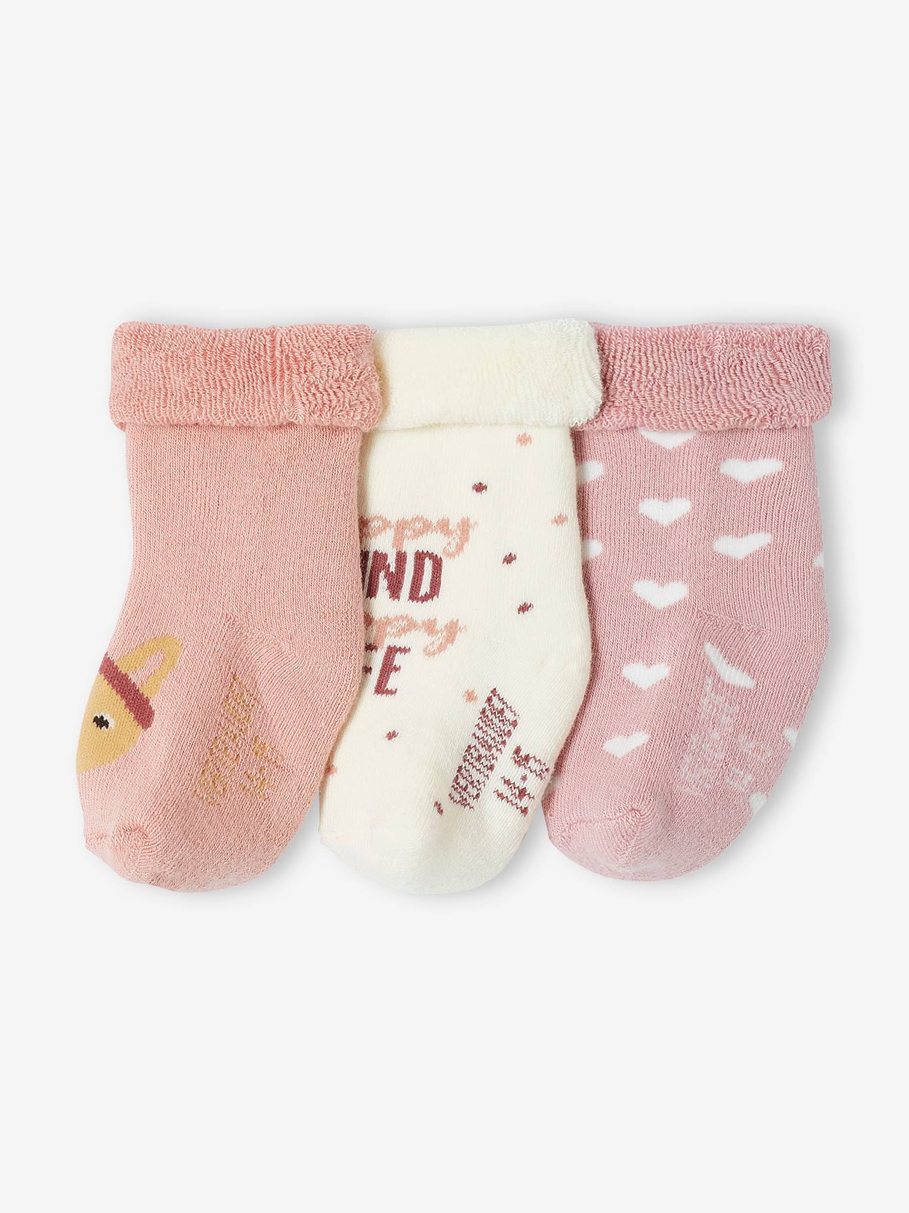 3er-Pack Mädchen Baby Socken von Vertbaudet