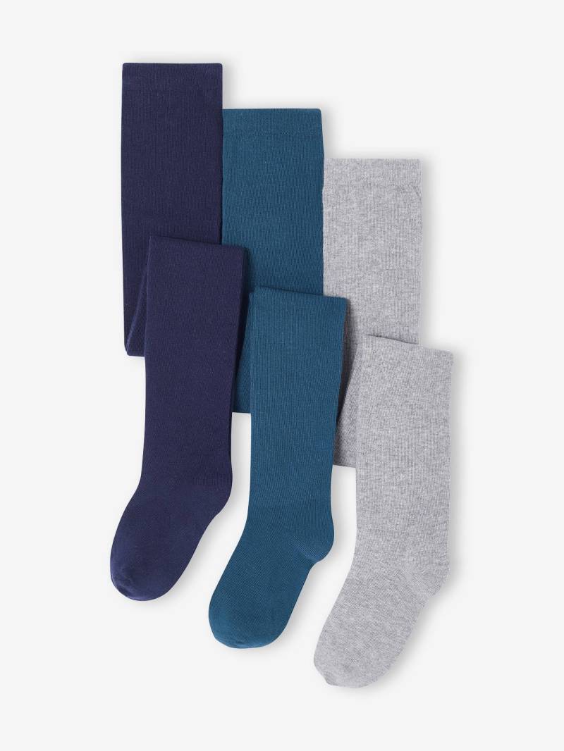 3er-Pack Mädchen Strumpfhosen BASIC von Vertbaudet