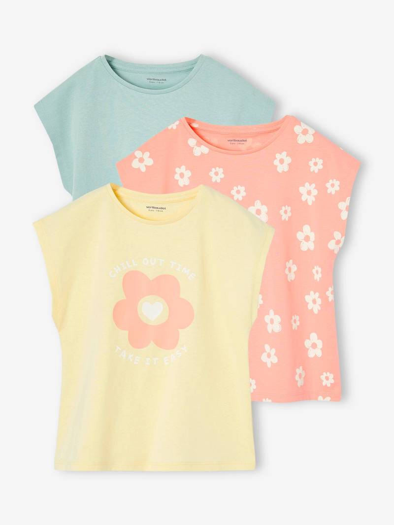 3er-Pack Mädchen T-Shirts BASIC von Vertbaudet