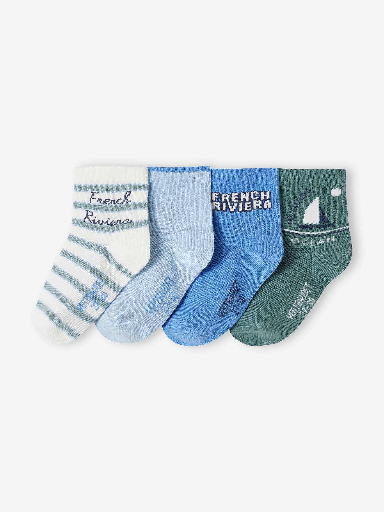 4er-Pack Jungen Socken Oeko-Tex von Vertbaudet