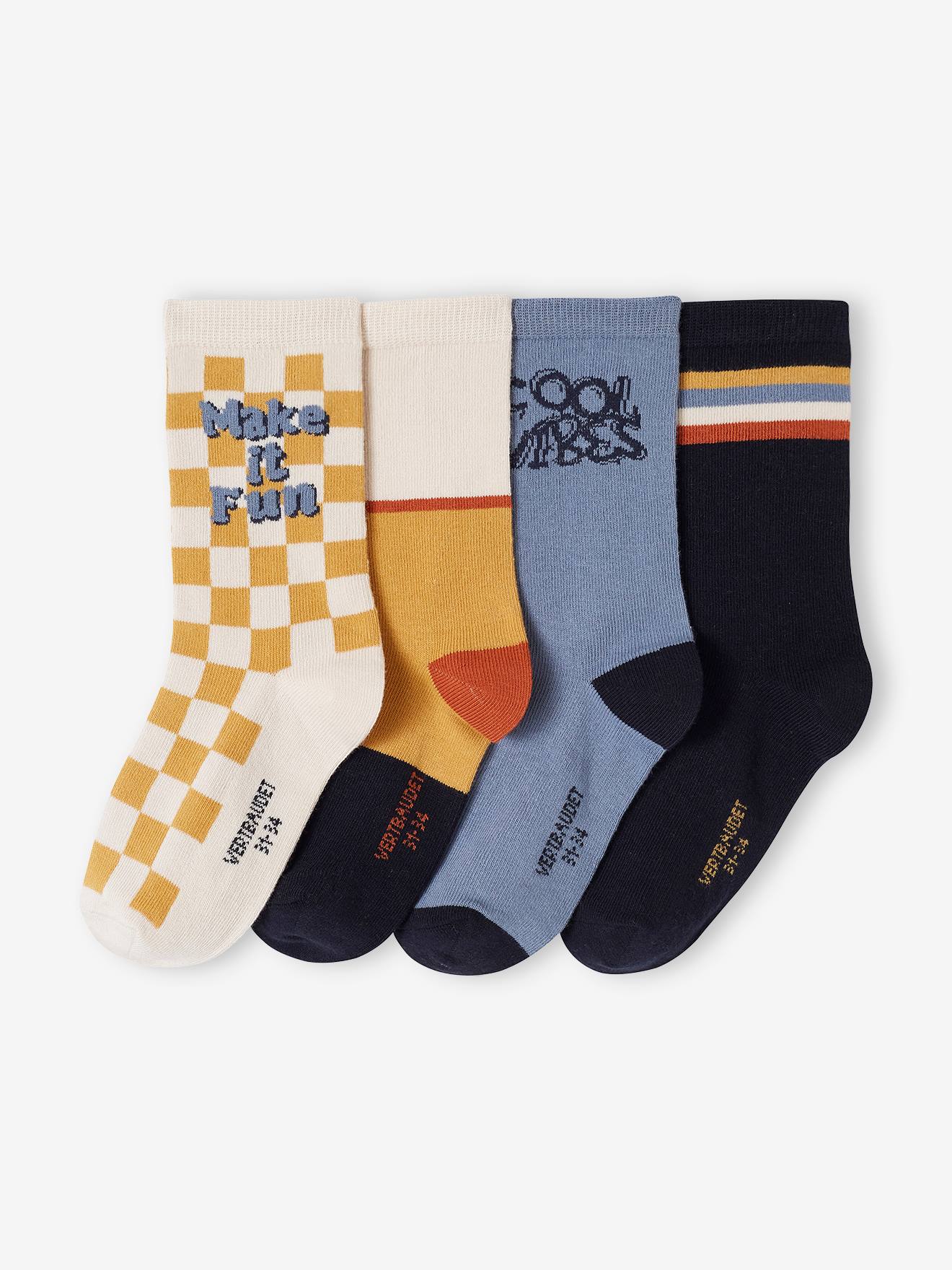 4er-Pack Jungen Socken Oeko-Tex von Vertbaudet