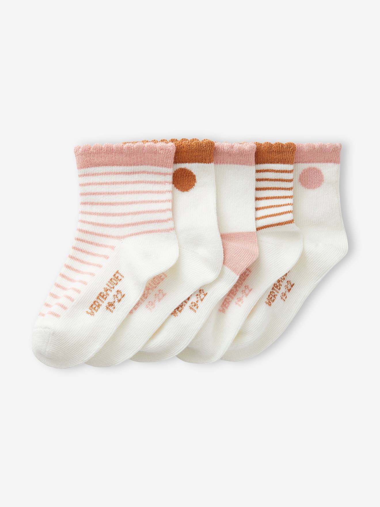 5er-Pack Baby Mädchen Socken BASIC Oeko-Tex von Vertbaudet